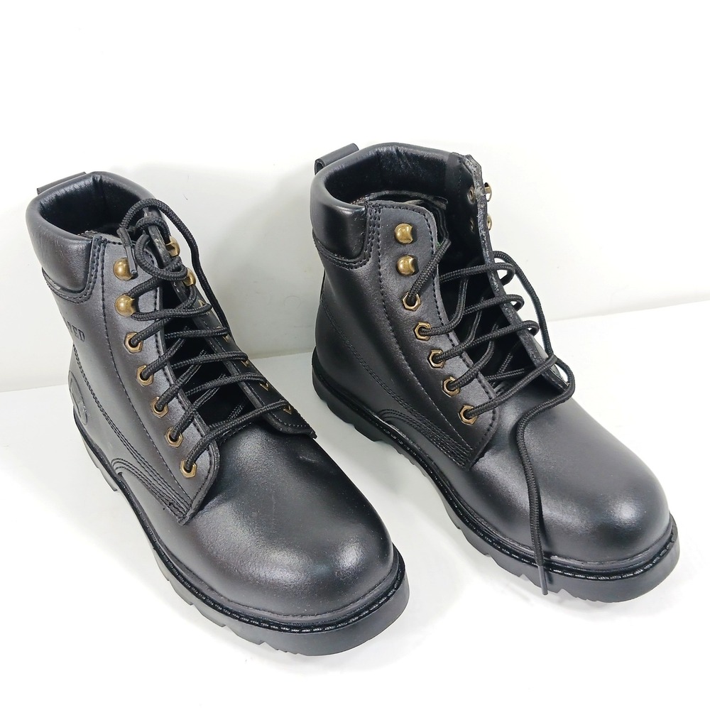 Himalayans Mens Insulated Leather Work Boots Black Goodyear Welt N6107 Size 9